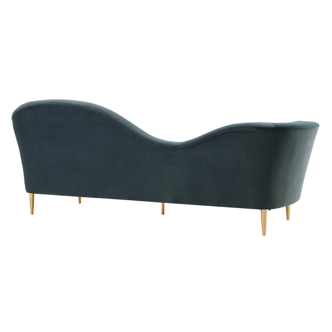 Plato Grey Velvet Sofa