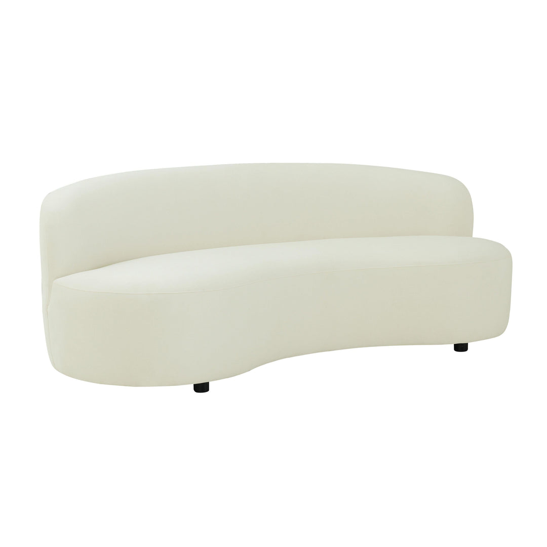 Cannellini Cream Velvet Sofa