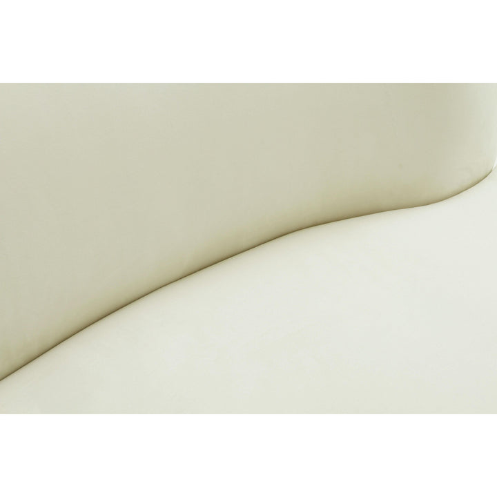 Cannellini Cream Velvet Sofa