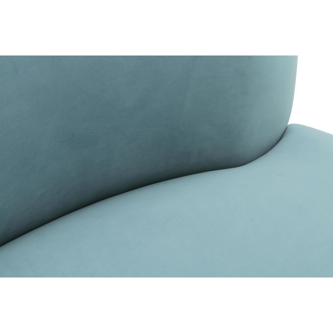 Cannellini Bluestone Velvet Sofa