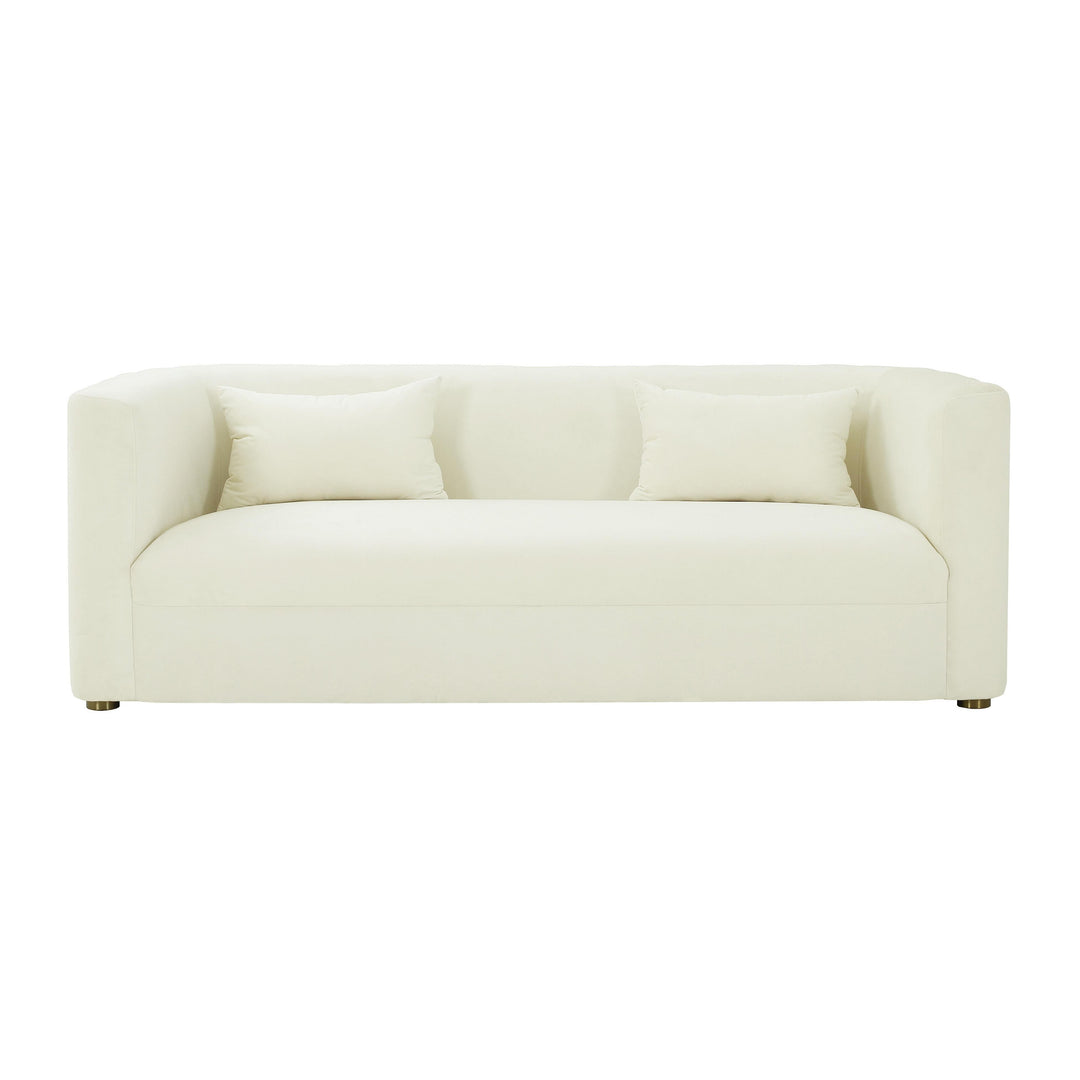 Callie Cream Velvet Sofa