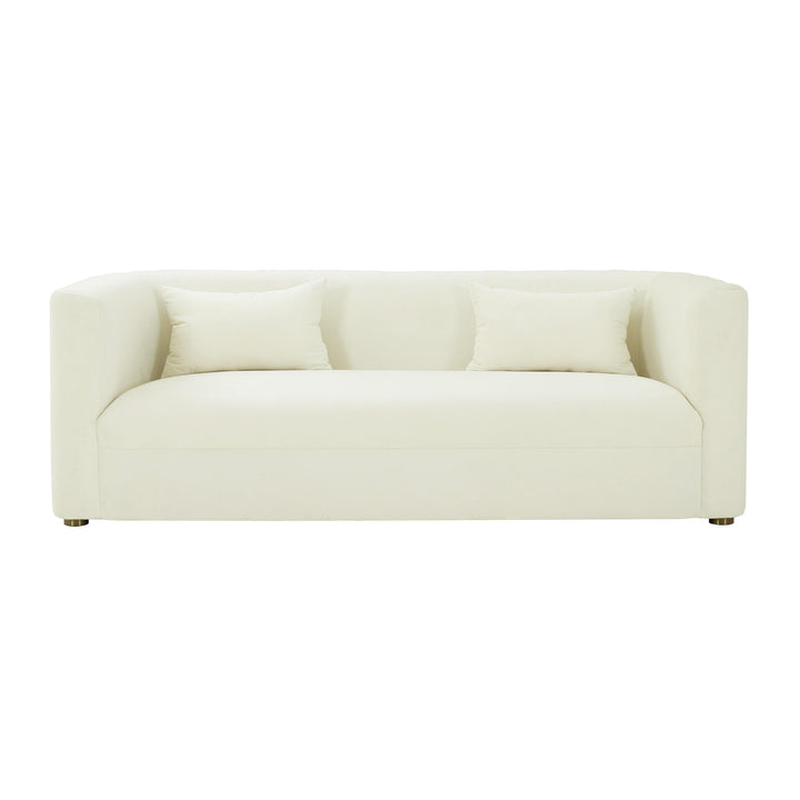 Callie Cream Velvet Sofa