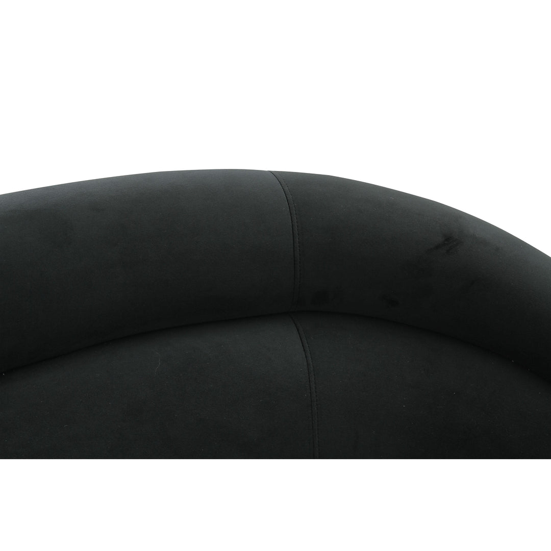 Ellison Black Velvet Sofa