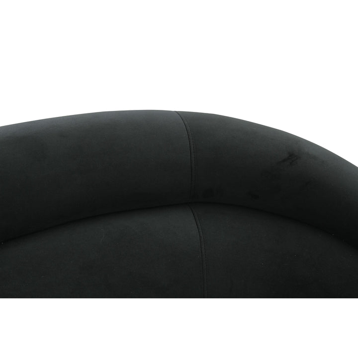 Ellison Black Velvet Sofa