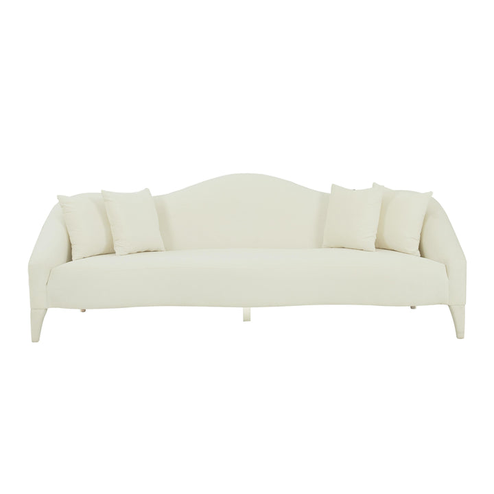 Naya Cream Velvet Sofa