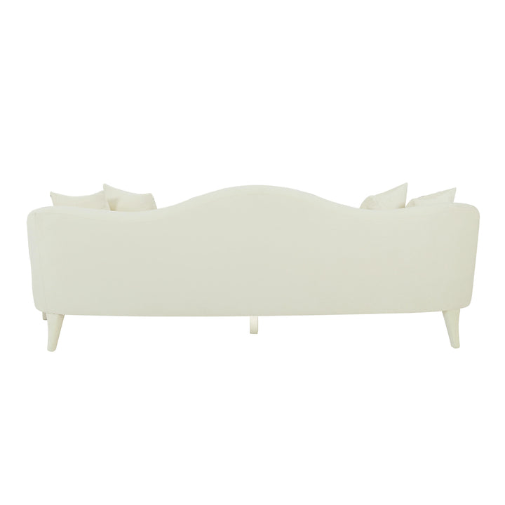 Naya Cream Velvet Sofa