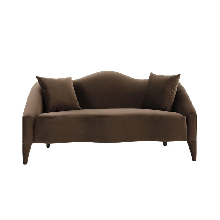 Naya Chocolate Velvet Loveseat