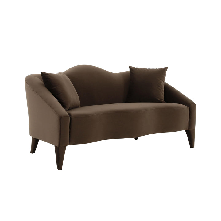 Naya Chocolate Velvet Loveseat