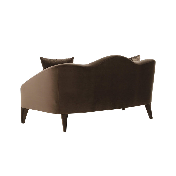 Naya Chocolate Velvet Loveseat