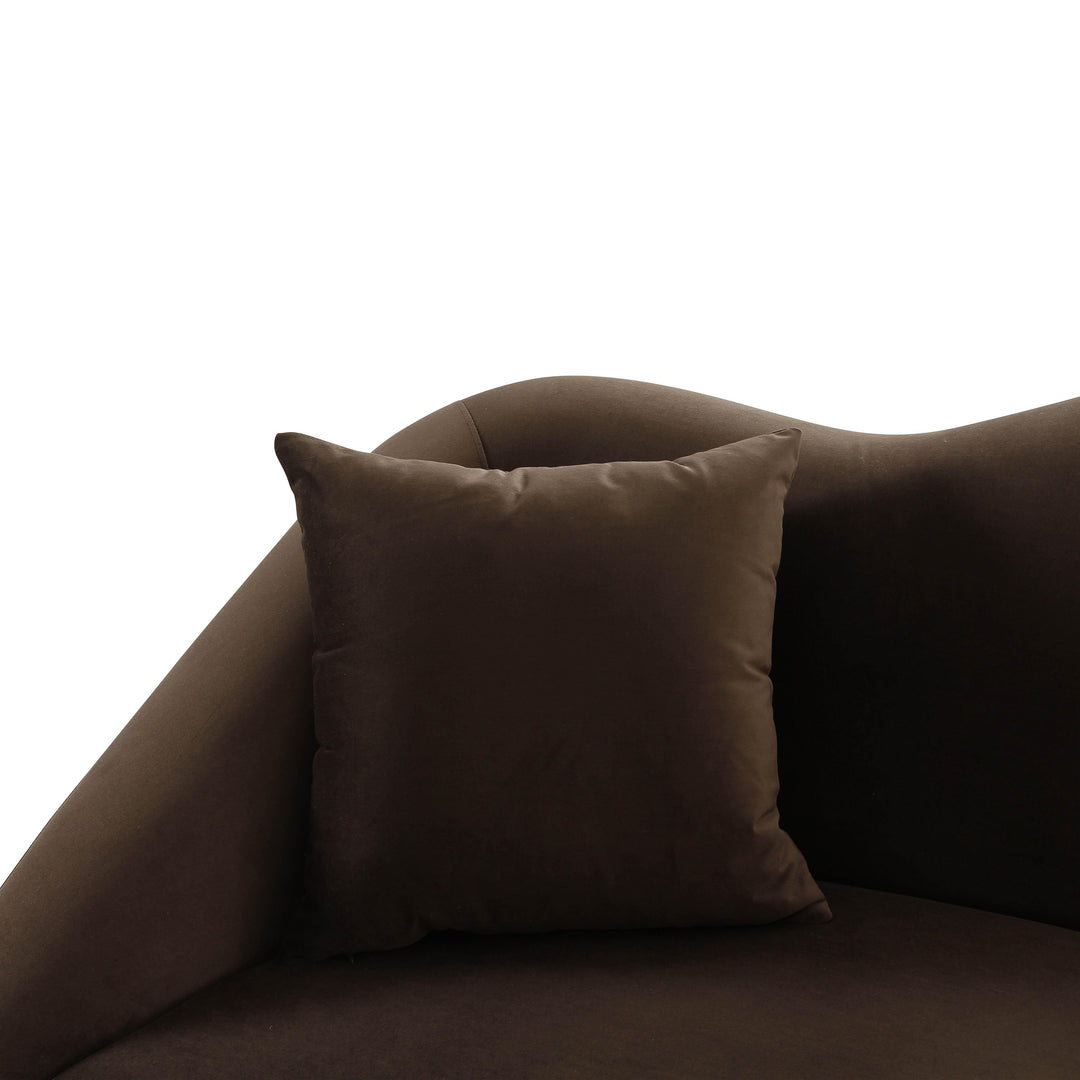 Naya Chocolate Velvet Loveseat