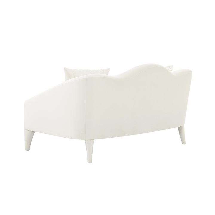 Naya Cream Velvet Loveseat