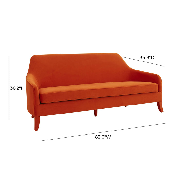 Neveah Autumn Velvet Sofa