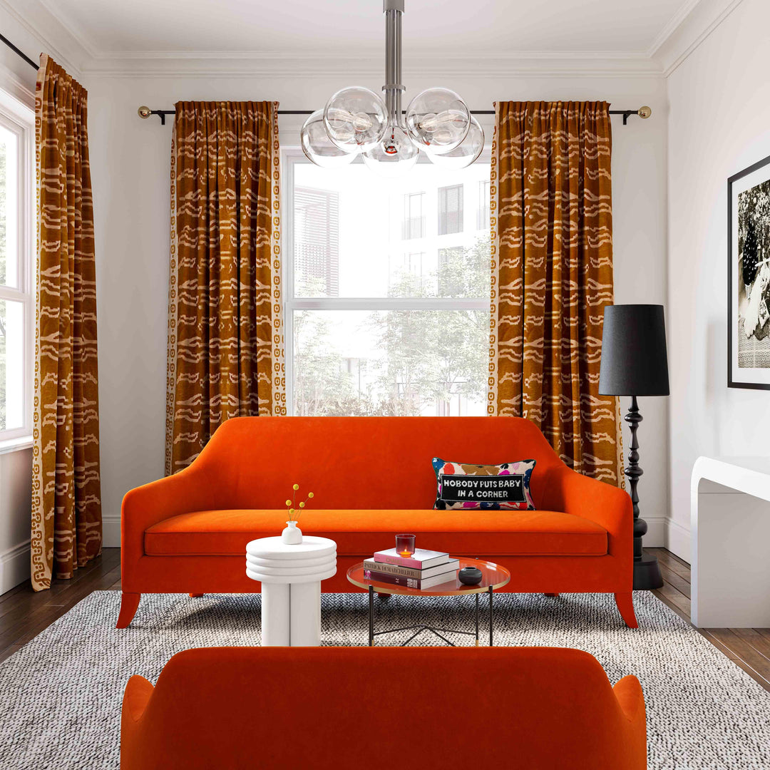 Neveah Autumn Velvet Sofa