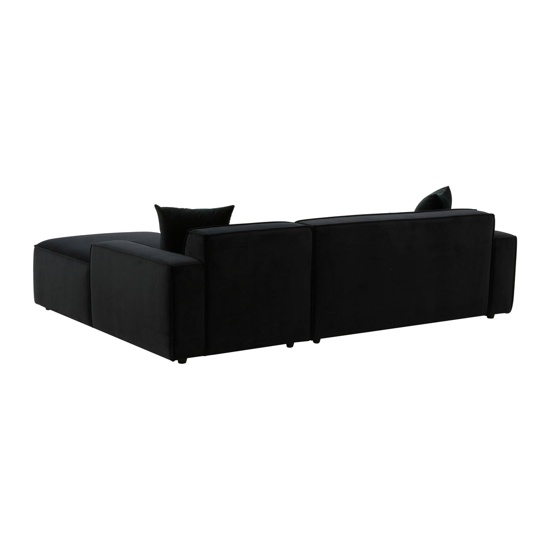 Olafur Black Velvet Sectional - RAF