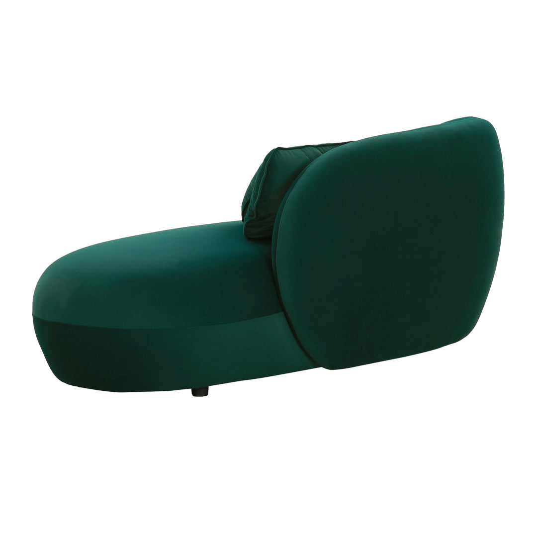 Galet Green Velvet Chaise