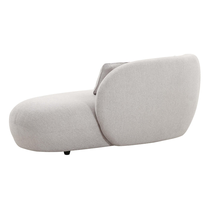 Galet Grey Velvet Chaise