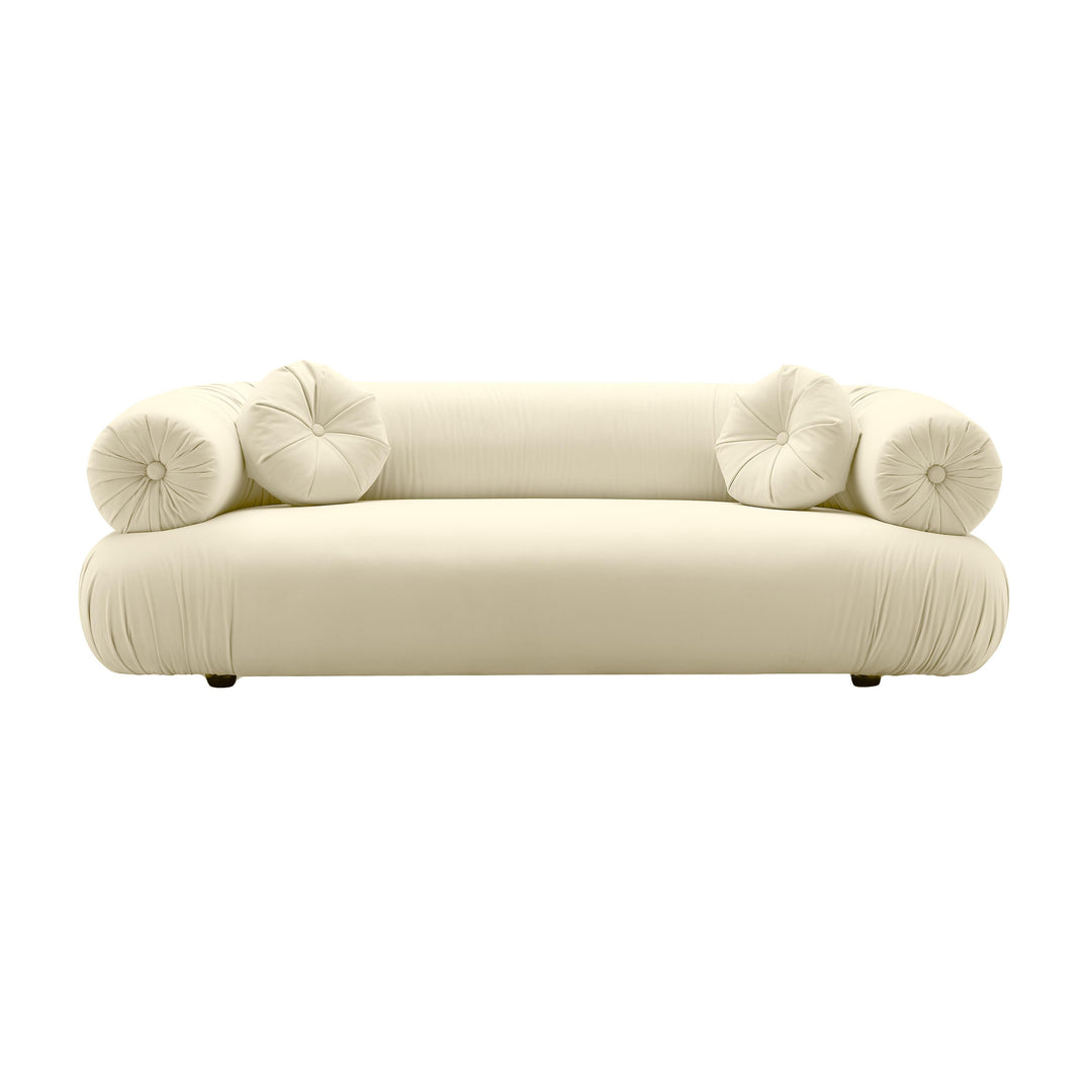 Jammin' Cream Velvet Sofa