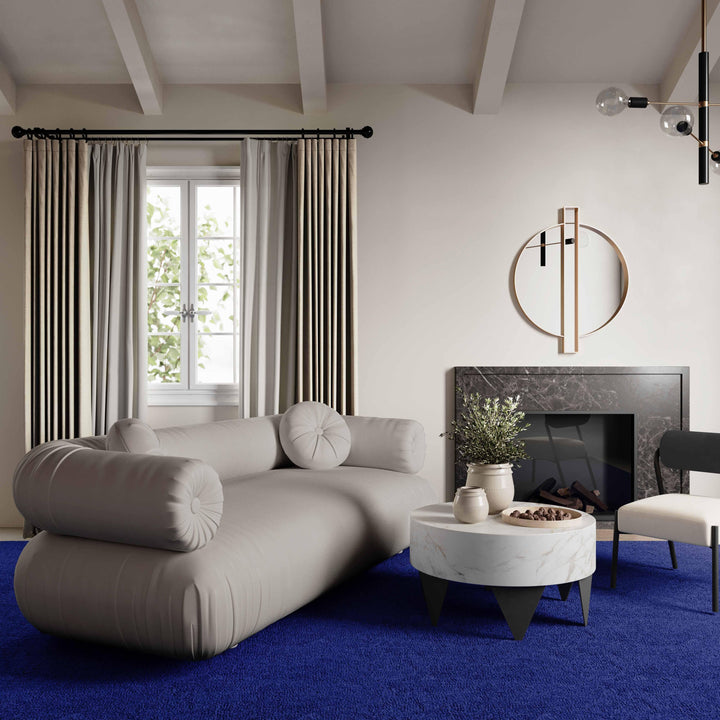 Jammin' Grey Velvet Sofa