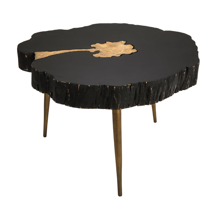 Timber Black and Brass Coffee Table