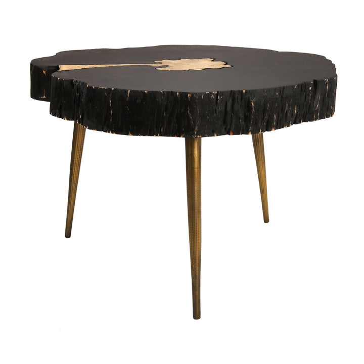 Timber Black and Brass Coffee Table