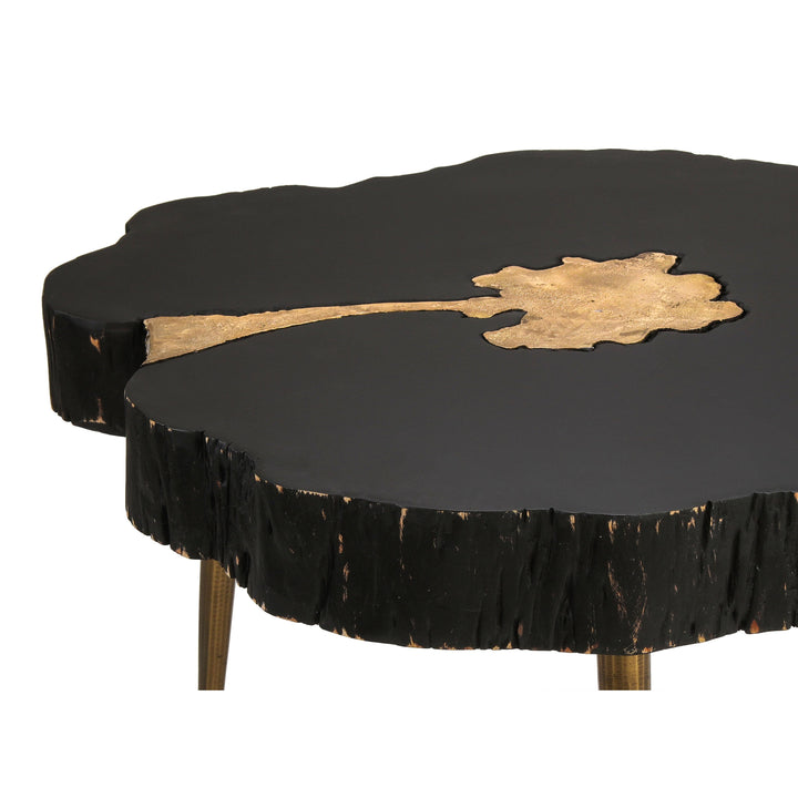 Timber Black and Brass Coffee Table