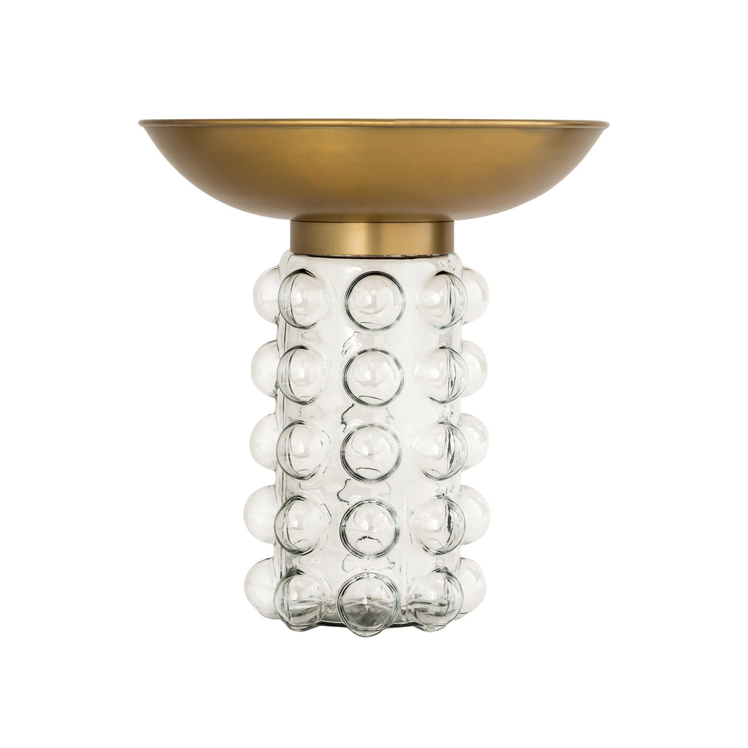 Bubble Glass/Brass Side Table