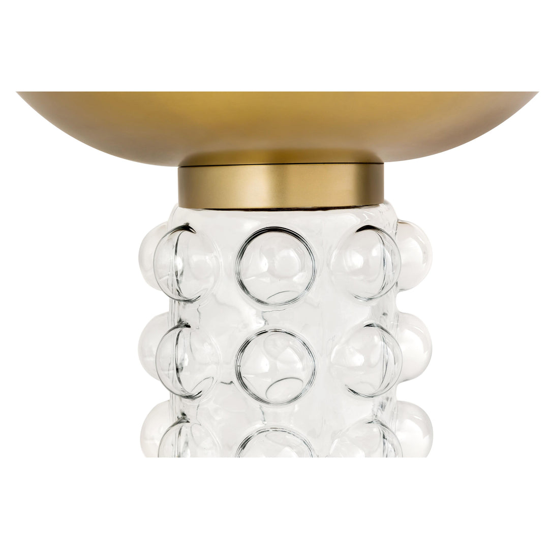 Bubble Glass/Brass Side Table