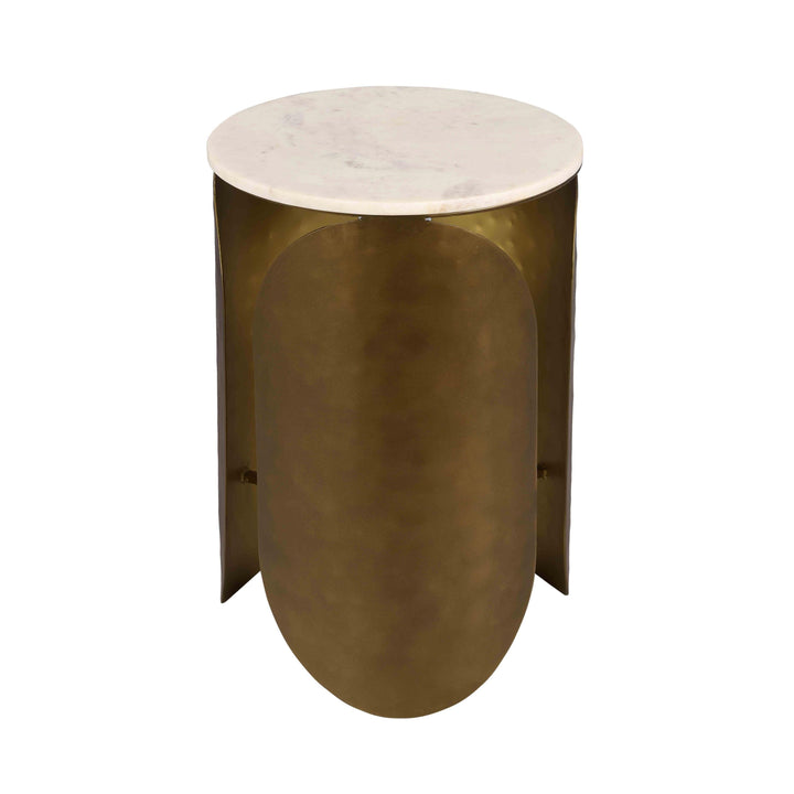 Indio White Marble Side Table