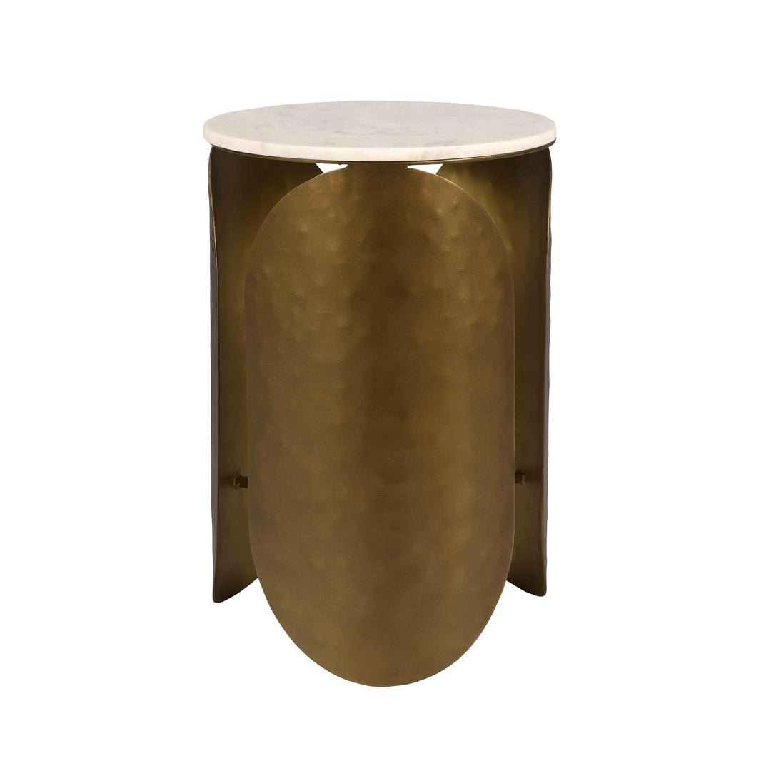 Indio White Marble Side Table