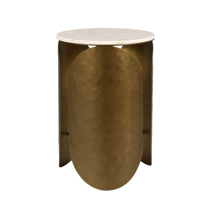 Indio White Marble Side Table