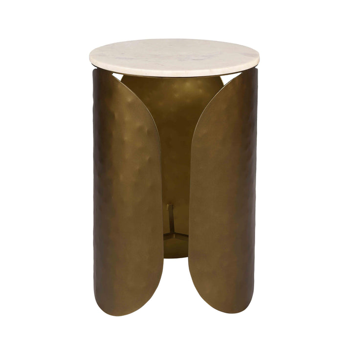 Indio White Marble Side Table