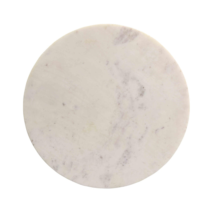 Indio White Marble Side Table