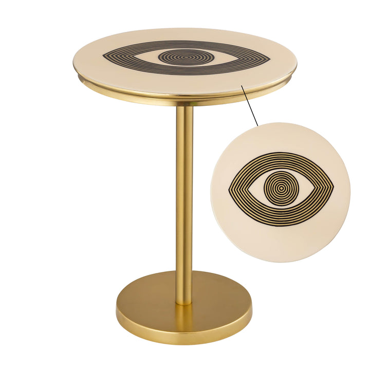 Eye Handpainted Side Table