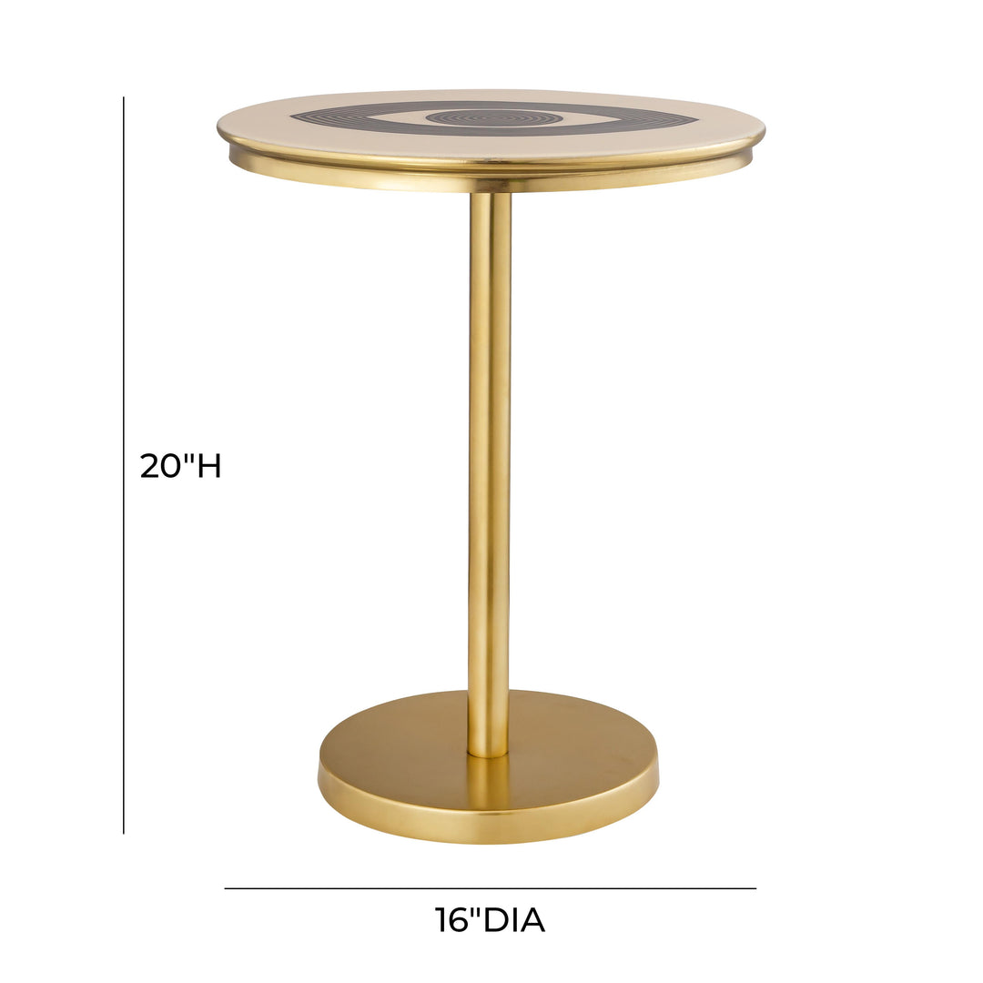 Eye Handpainted Side Table