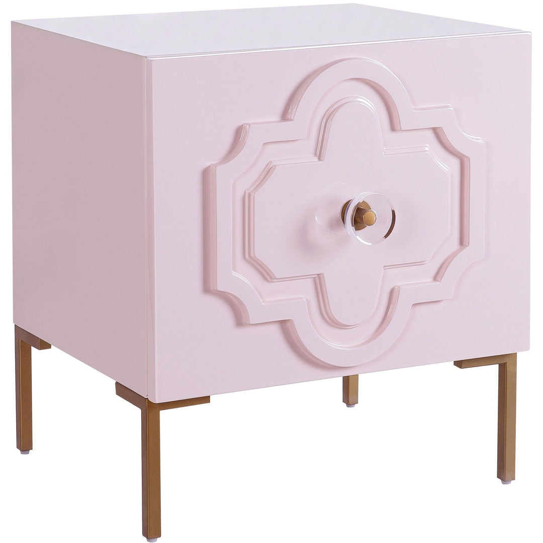 Anna Pink Lacquer Side Table