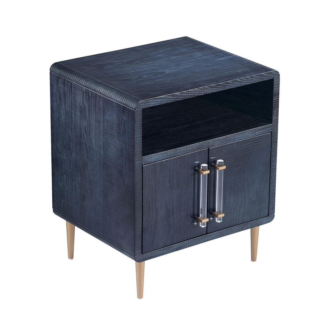 Marco Textured Indigo Side Table