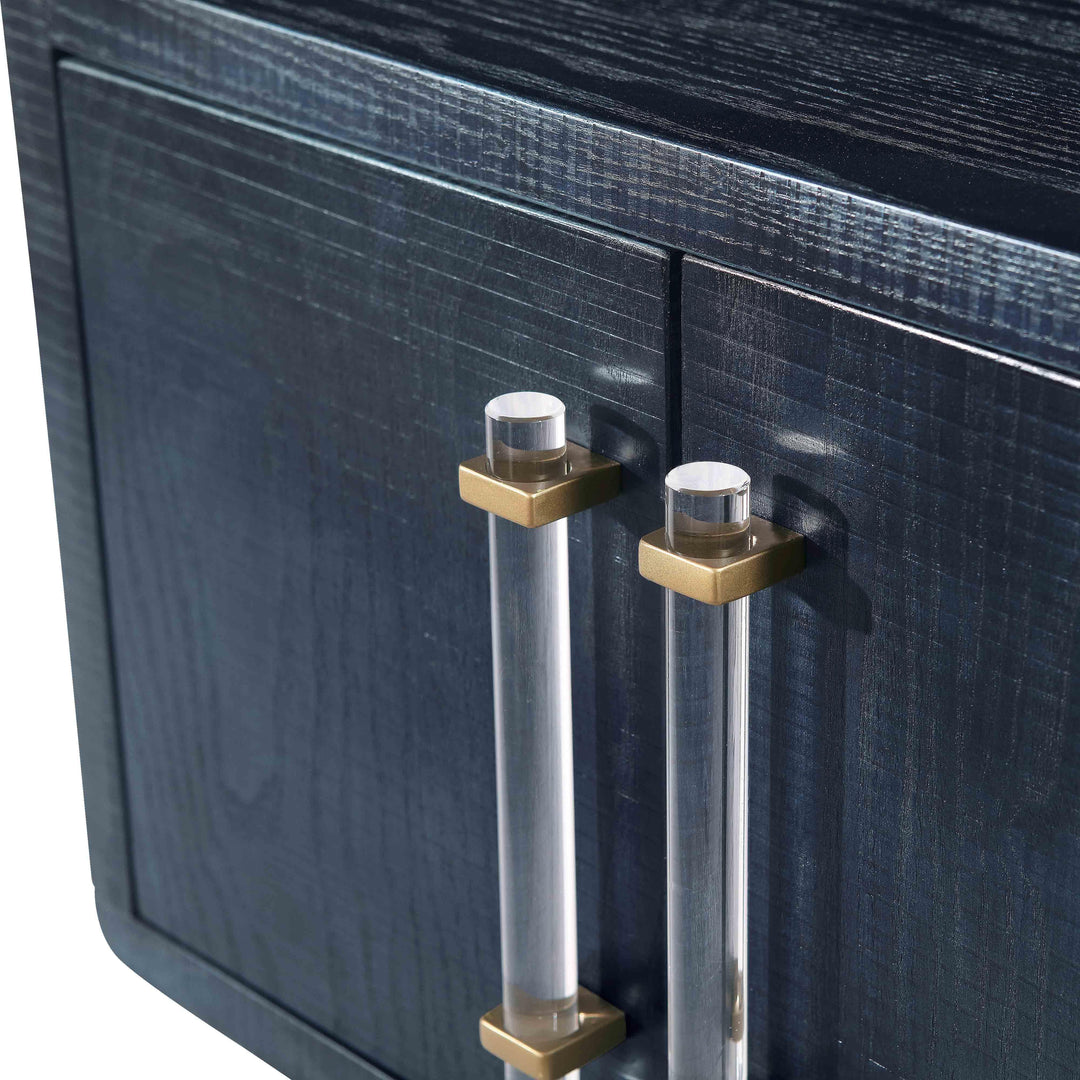 Marco Textured Indigo Side Table