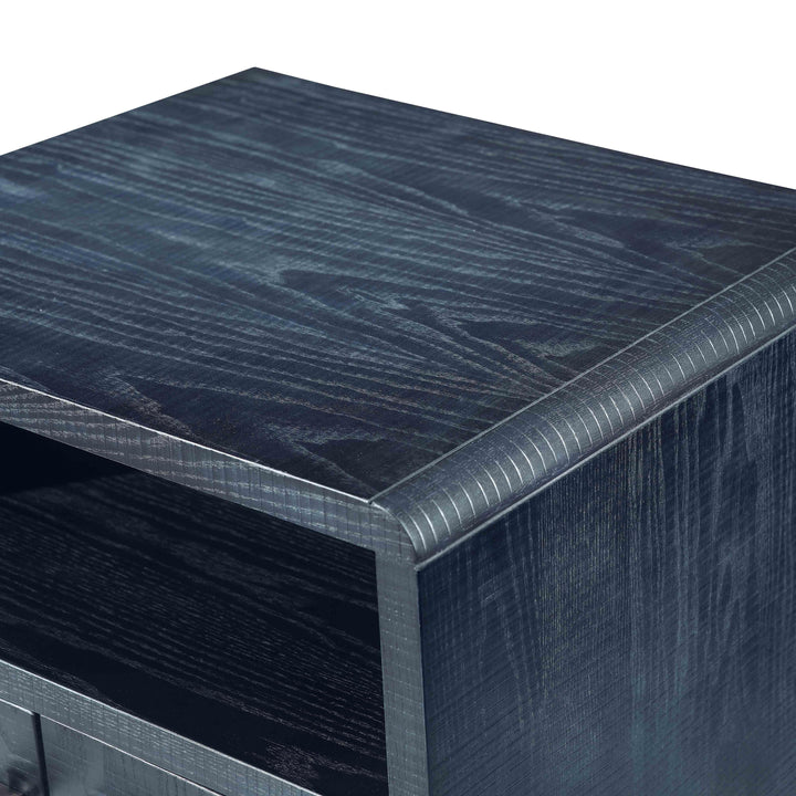 Marco Textured Indigo Side Table