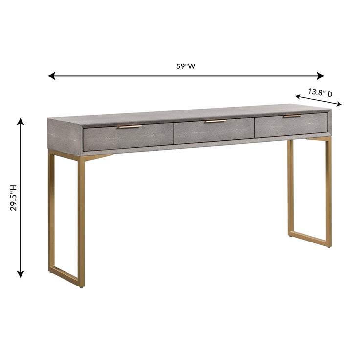 Pesce Shagreen Console Table