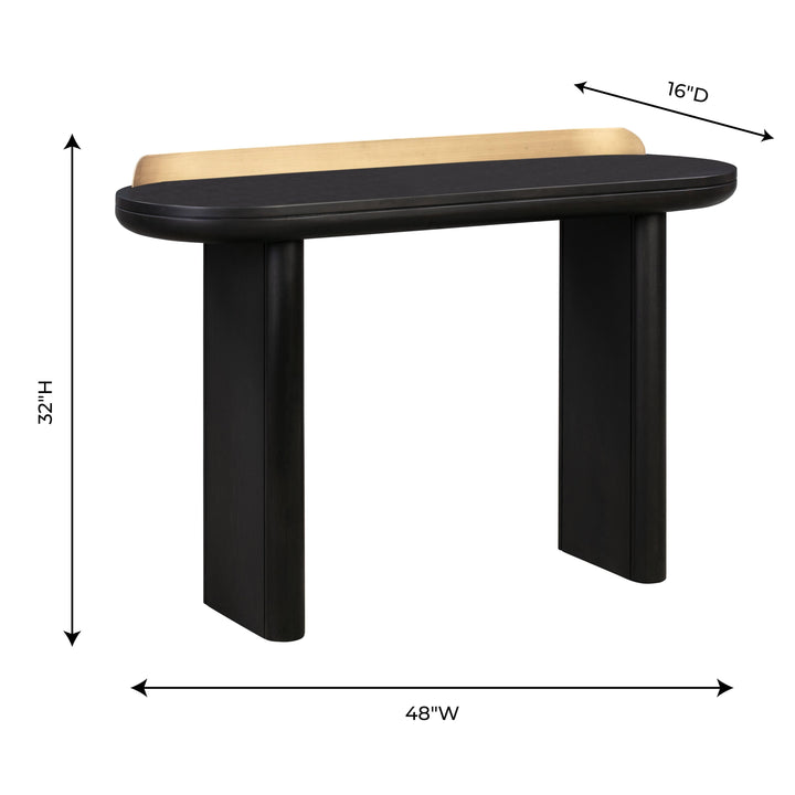 Braden Black Desk/Console Table