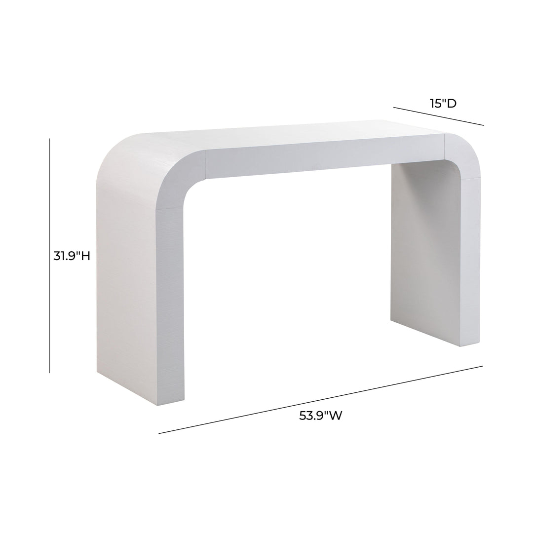 Hump White Console Table