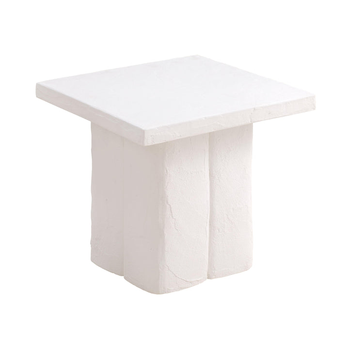 Kayla White Concrete Side Table