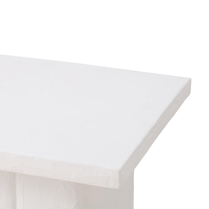 Kayla White Concrete Side Table