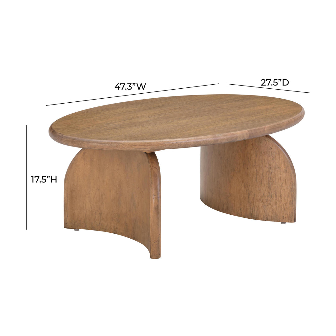 Sofia Cognac Wooden Coffee Table