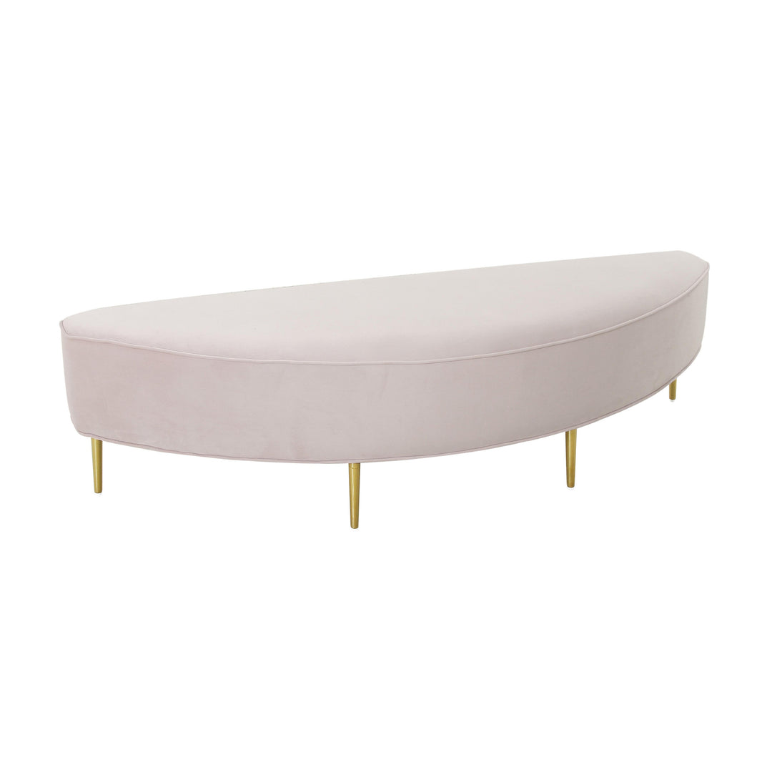 Bianca Blush Velvet Queen Bench