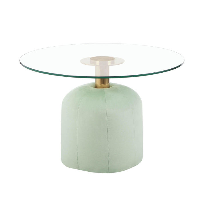 Suki Moss Green Velvet Coffee Table