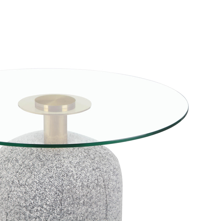 Suki Black and White Boucle Coffee Table