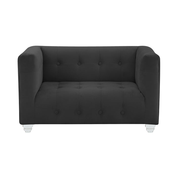 Bea Black Velvet Pet Bed Presley Paige