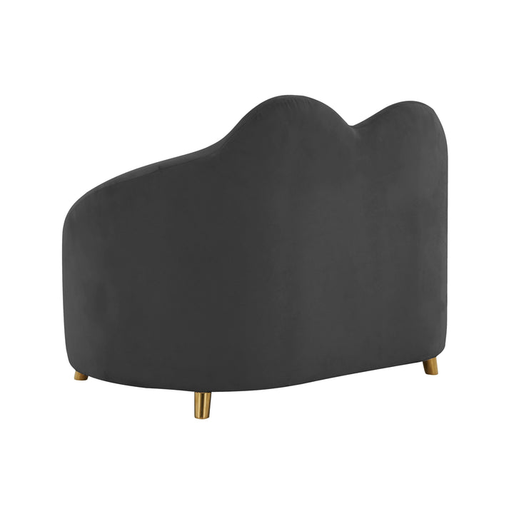 Cloud Black Velvet Pet Bed