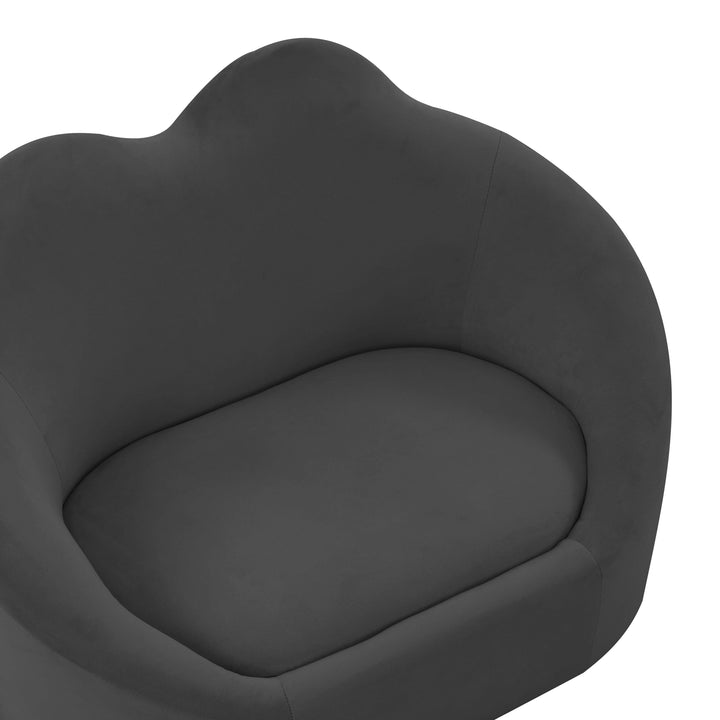 Cloud Black Velvet Pet Bed